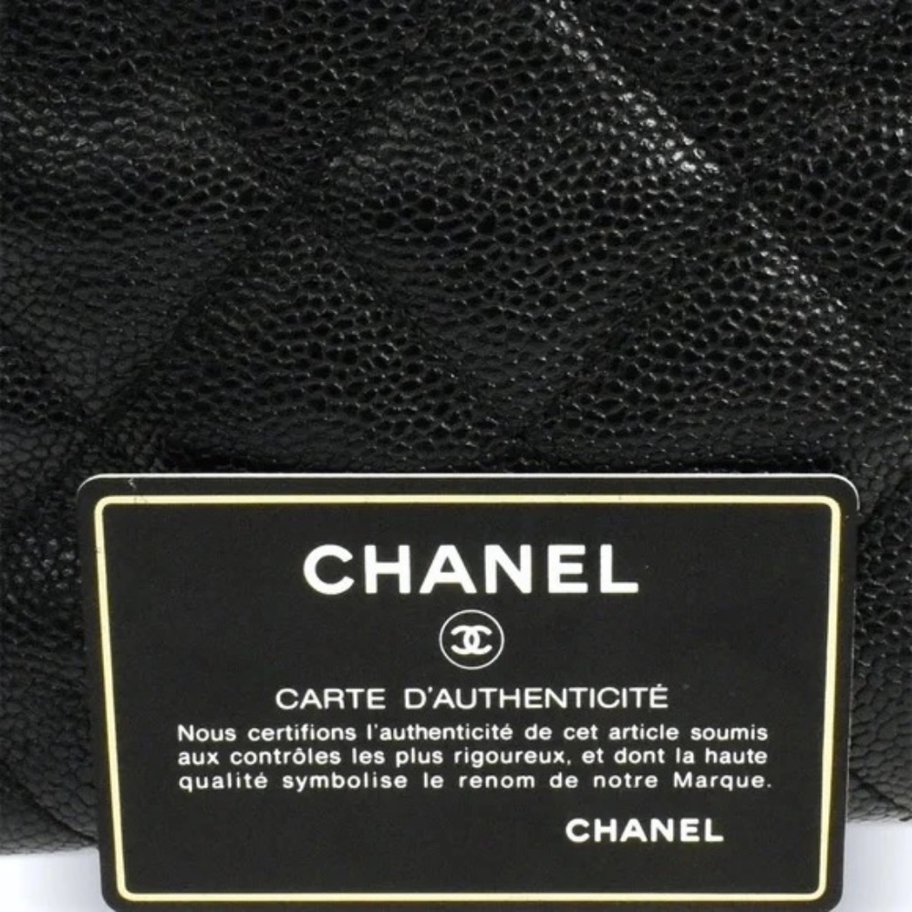 CHANEL Continental Caviar Zipped Wallet Noir - Picture 2 of 13